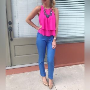 🌸Pink tiered tank